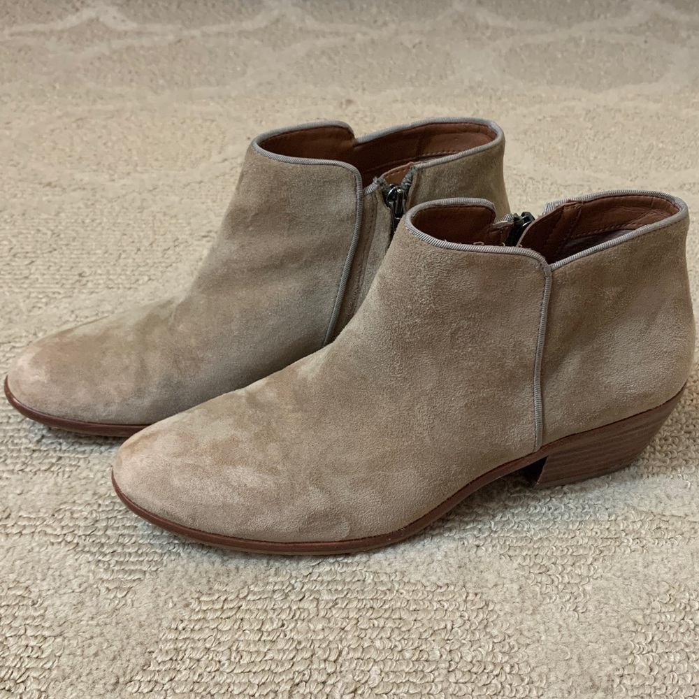 Sam Edelman Size 8.5 Petty Brown Suede Booties